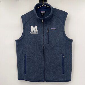 Patagonia Better Sweater Vest Blue Middlebury Field Hockey Embroidered Mens L